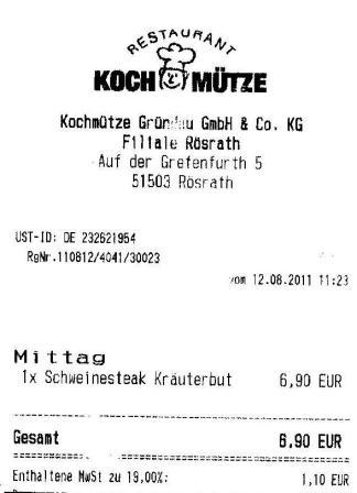 ecid Hffner Kochmtze Restaurant